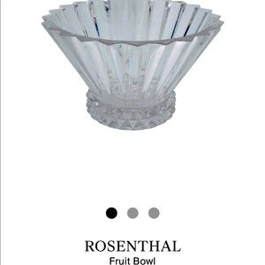 ROSENTHAL CRYSTAL BLOSSOM FLUTED FRUIT BOWL